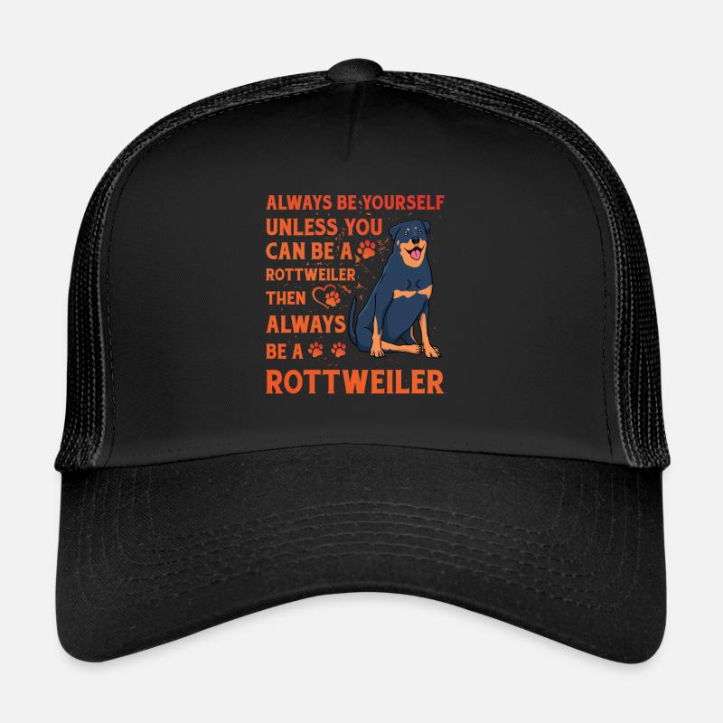 Rottweiler drôle de dicton Casquette trucker 