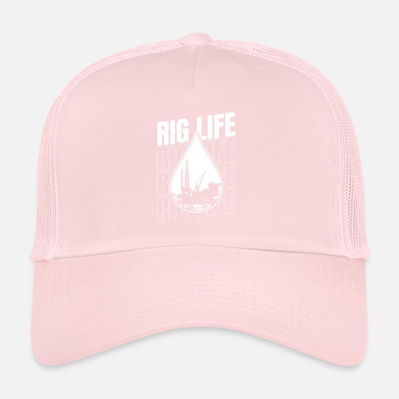 Durée de vie de la plate-forme de forage de champs pétrolifères Casquette trucker 