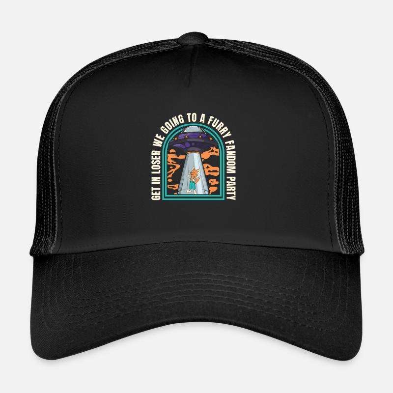 Furry Fandom Fursuits Spaceship Trucker Cap
