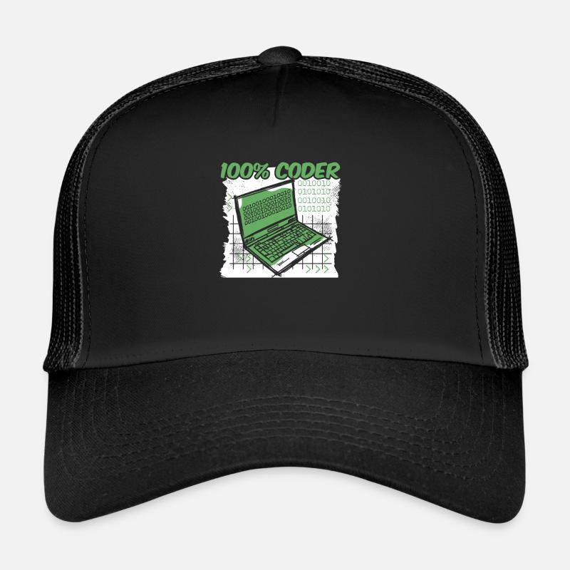 Programmeur Codeur développeur Casquette trucker 