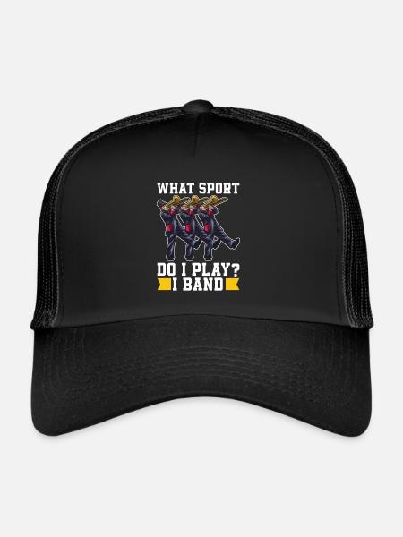 Fanfahrzug Spielmannszug Lustig - Casquette trucker  - noir/noir - Devant