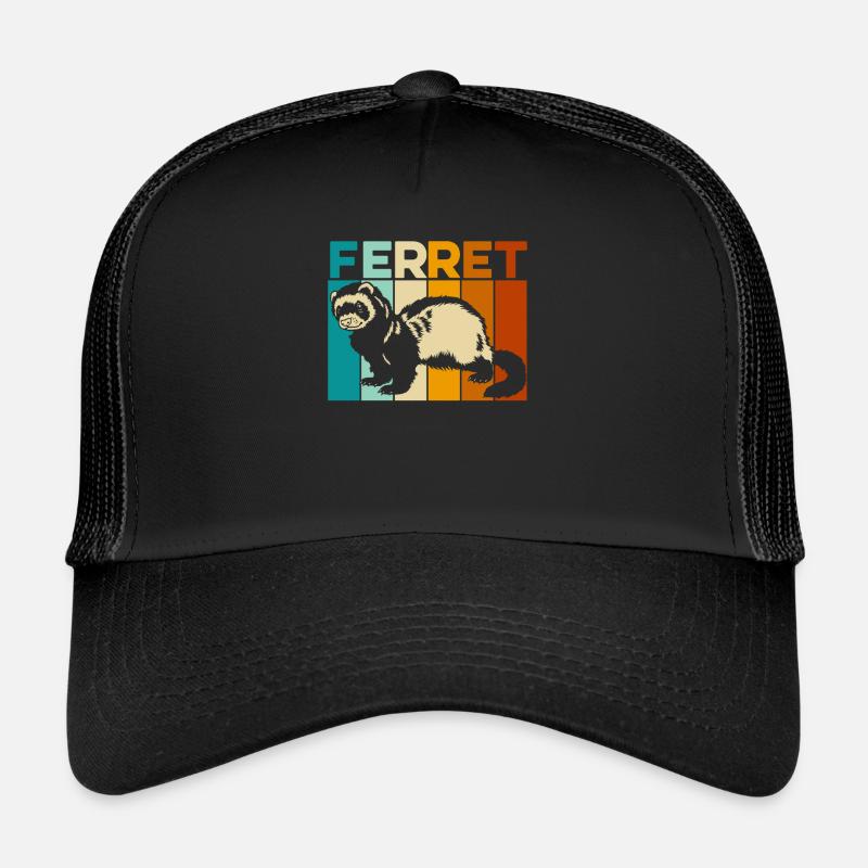 Frettchen Iltis - Trucker Cap - Schwarz/Schwarz