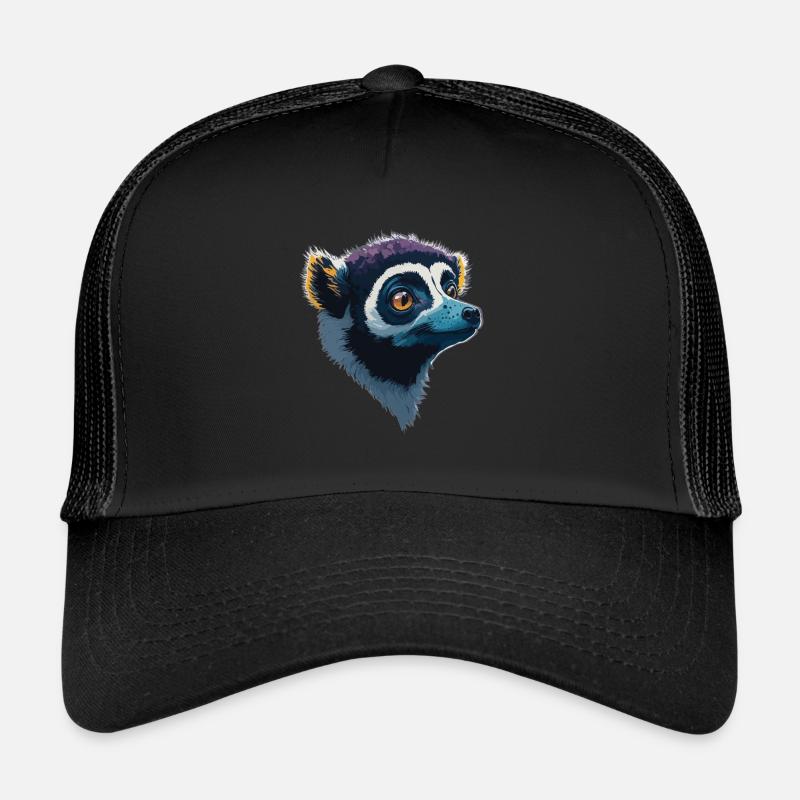 Lemur - Trucker Cap - Schwarz/Schwarz