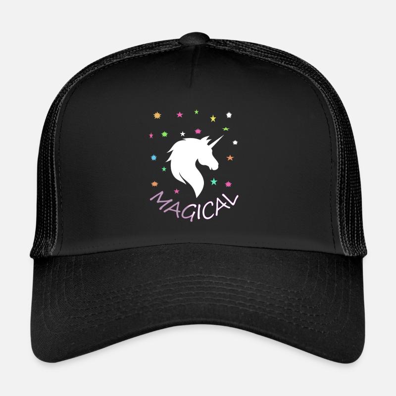 Einhorn mythisch Fee zaubern Pink Märchen Geschenk Trucker Cap