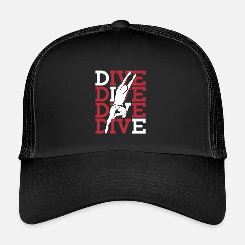 Turmspringen Turmspringer - Trucker Cap - Schwarz/Schwarz