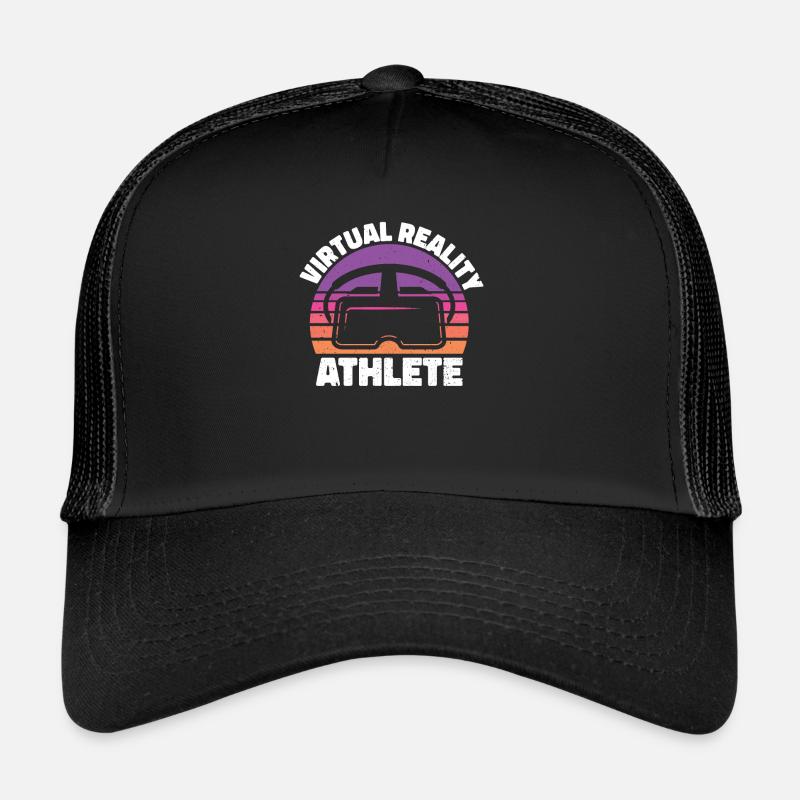 Virtual Reality VR Geschenk - Trucker Cap - Schwarz/Schwarz