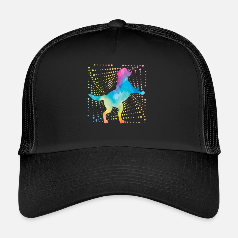 Labrador Rétro - Casquette trucker  - noir/noir
