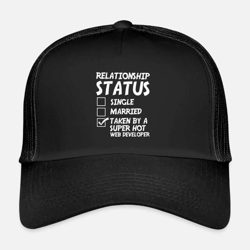 Web Entwickler Webdeveloper Witzig - Trucker Cap - Schwarz/Schwarz