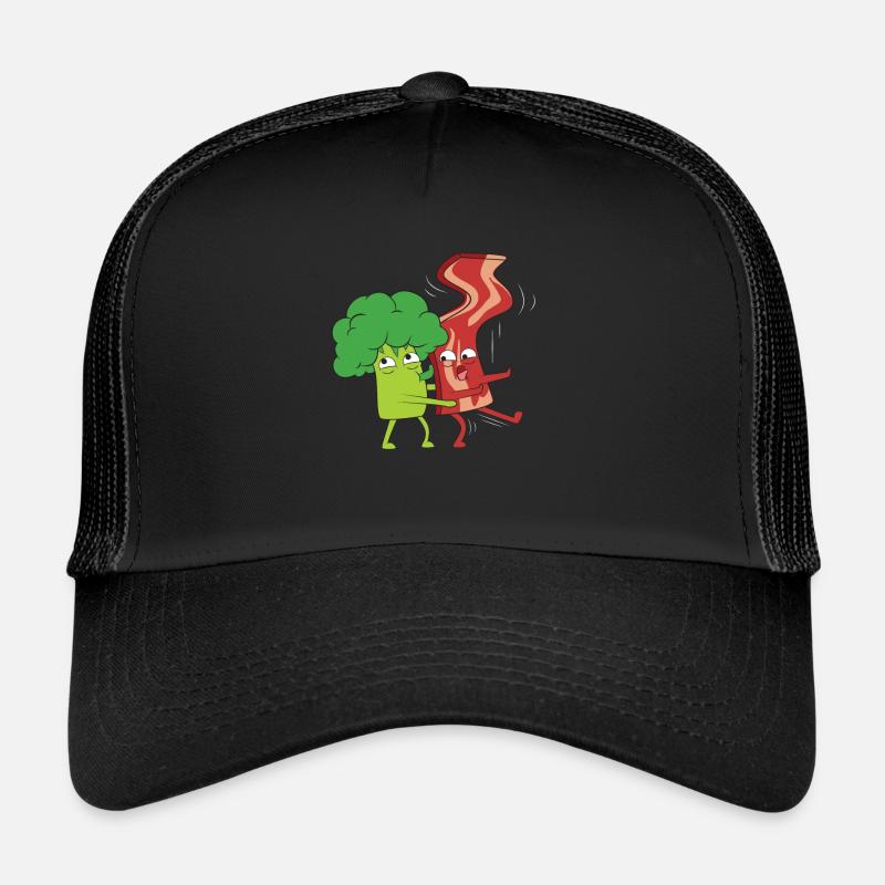 Brocolli Bacon Love Trucker Cap