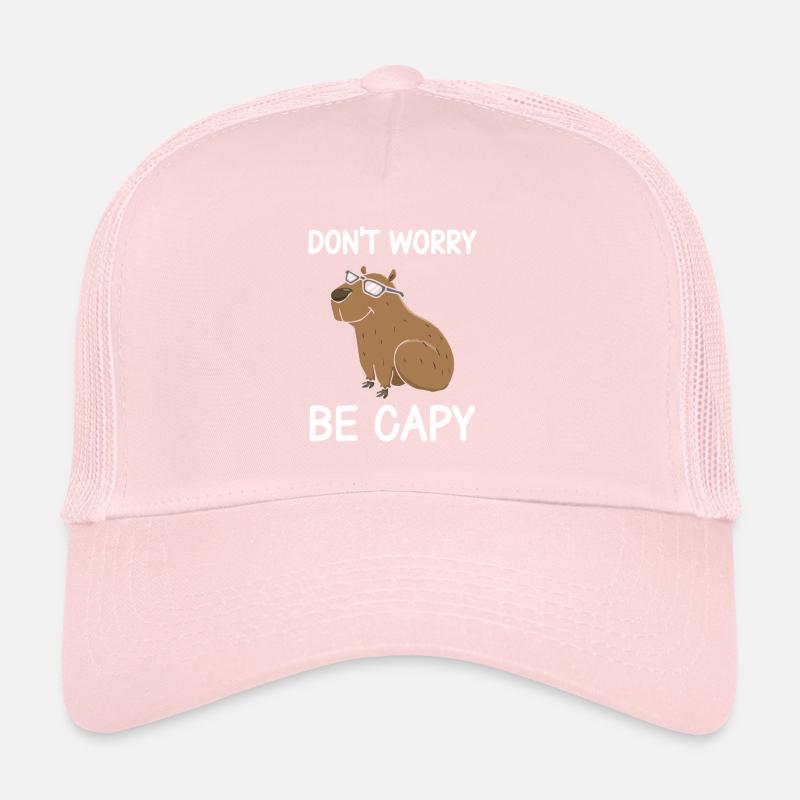 Idée cadeau Capybara Ne vous inquiétez pas Soyez Capy Casquette trucker 