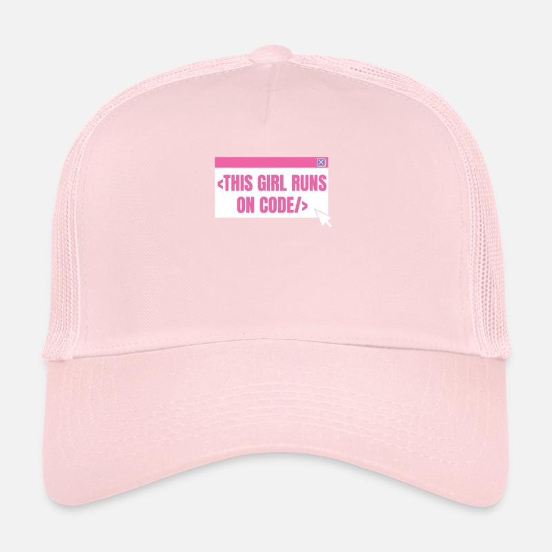 Développeur Coder Programmeur Girl Casquette trucker 