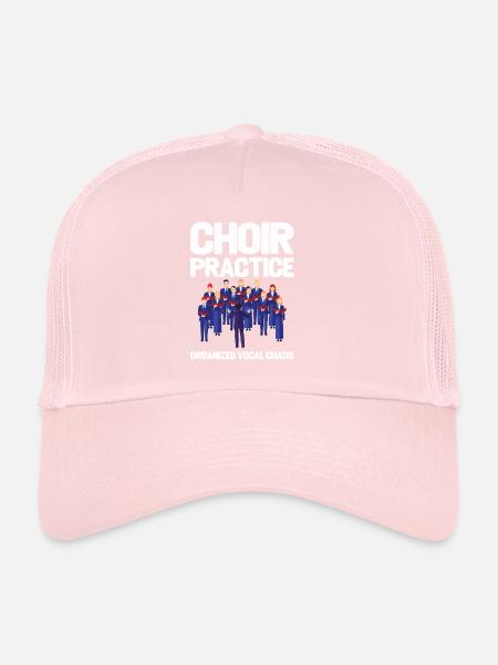 Choir Practice Organized Vocal Chaos - Trucker Cap - pale pink - Front