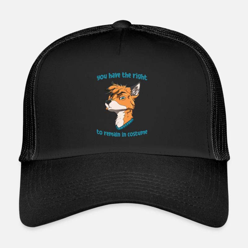 Furry Fandom Fursuits Costume - Trucker Cap - black/black