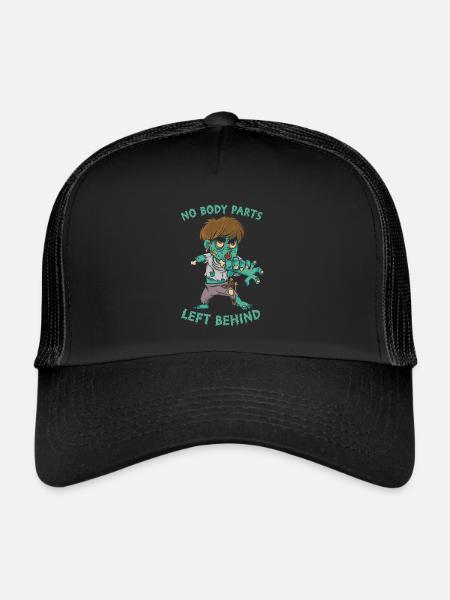 Zombie Halloween Funny - Trucker Cap - black/black - Front