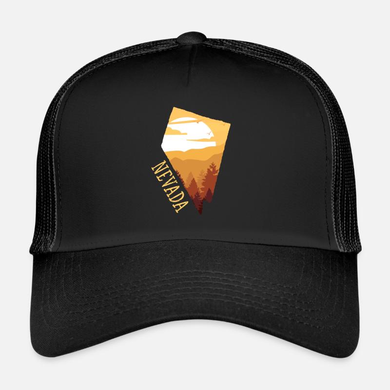 Nevada - Trucker Cap - Schwarz/Schwarz