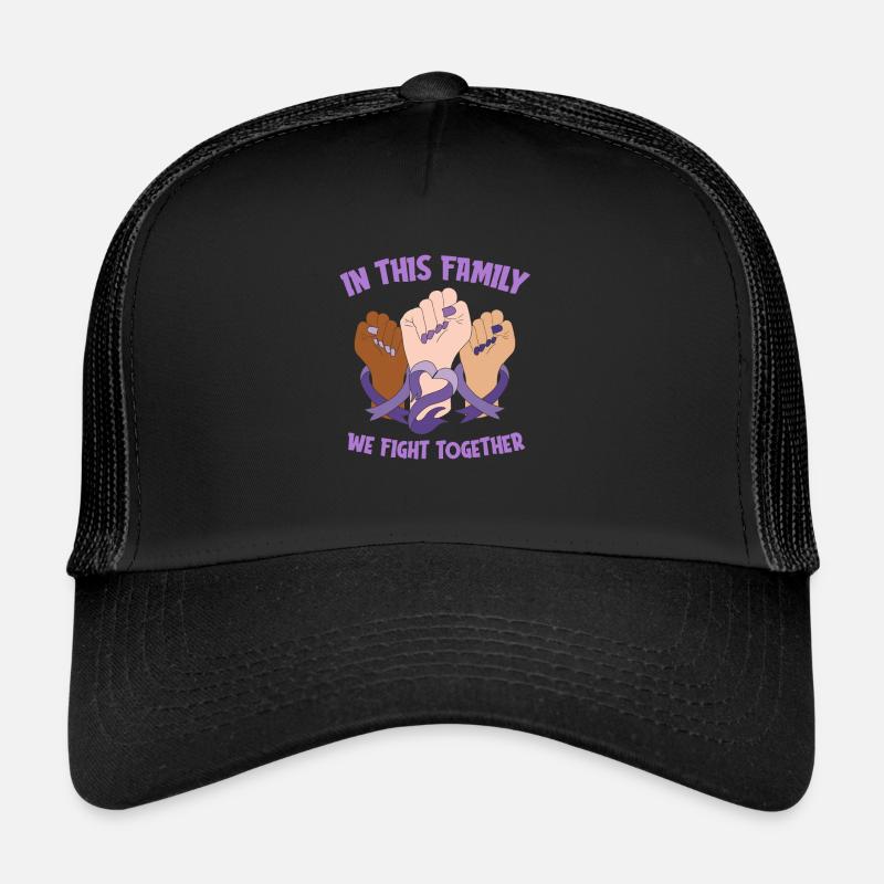 Fibromyalgie Rheuma Familie - Trucker Cap - Schwarz/Schwarz