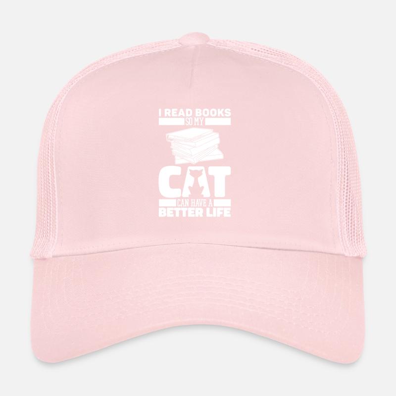 Book, Bookworm, Bookworm, Cat Trucker Cap