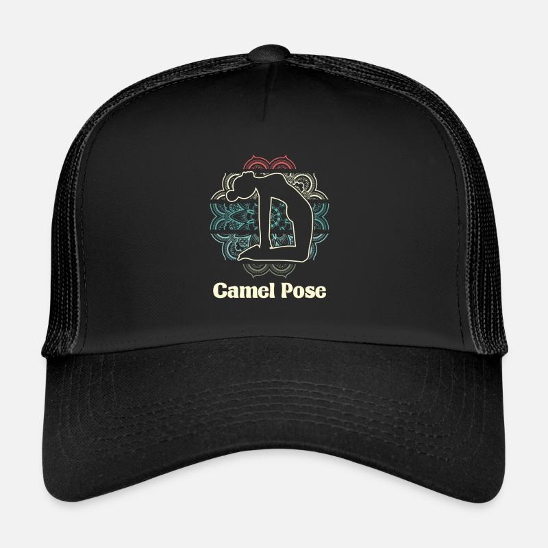 Yoga Kamel - Trucker Cap - Schwarz/Schwarz