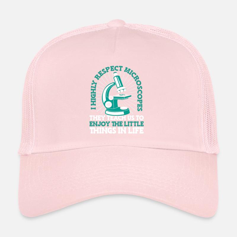 Biology Biologist Microscope Trucker Cap