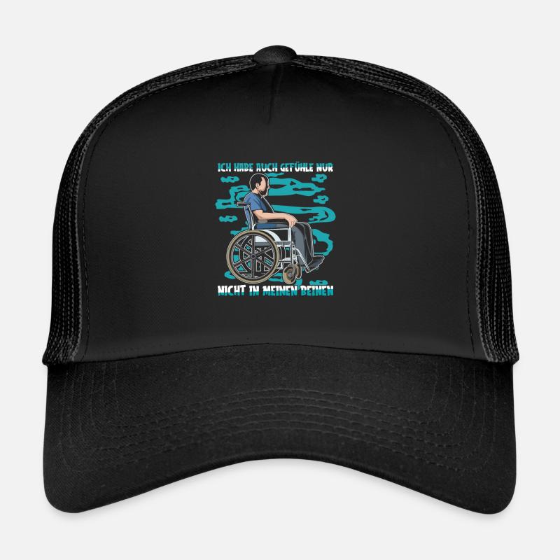 Rollstuhl Rollstuhlfahrer Trucker Cap