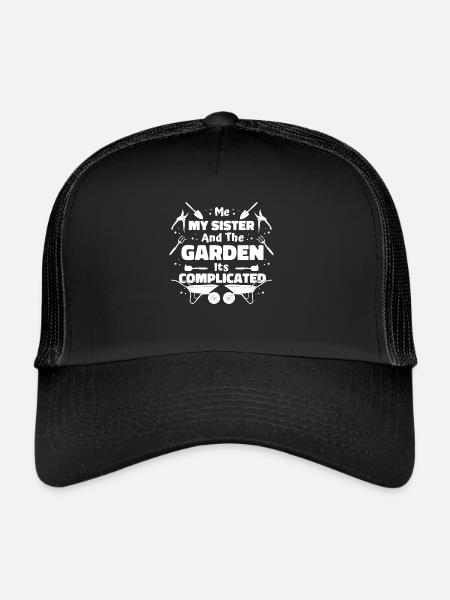 Jardinier amateur jardinier jardinier - Casquette trucker  - noir/noir - Devant