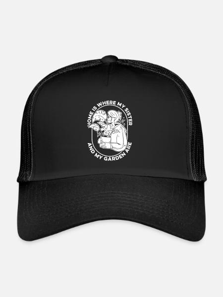 Jardinier amateur jardinier jardinier - Casquette trucker  - noir/noir - Devant