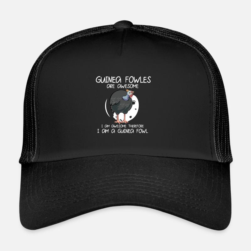 Perlhühner Perlhuhn Pintade Casquette trucker 