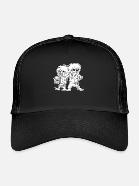 Zombie Halloween Creepy - Trucker Cap - black/black - Front