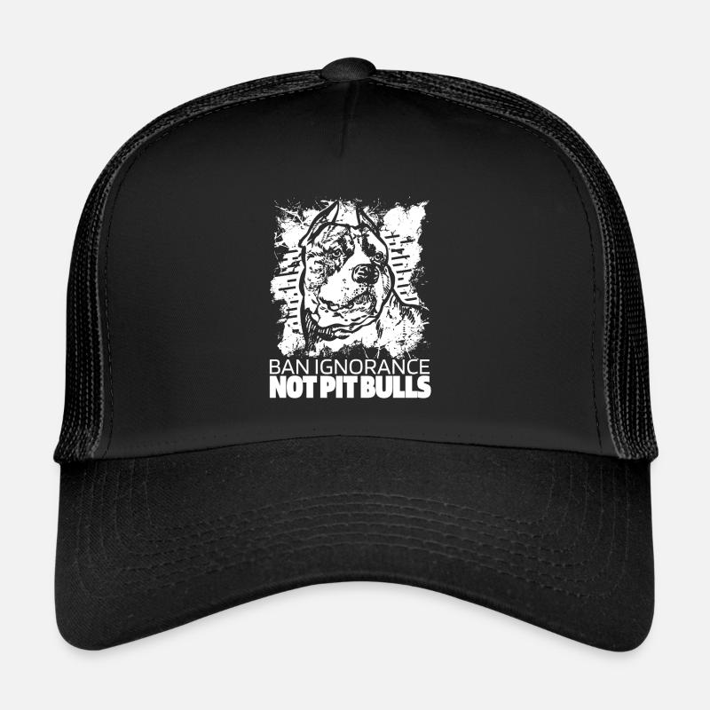 Pitbull Ignorance Pitbull Ban Casquette trucker 