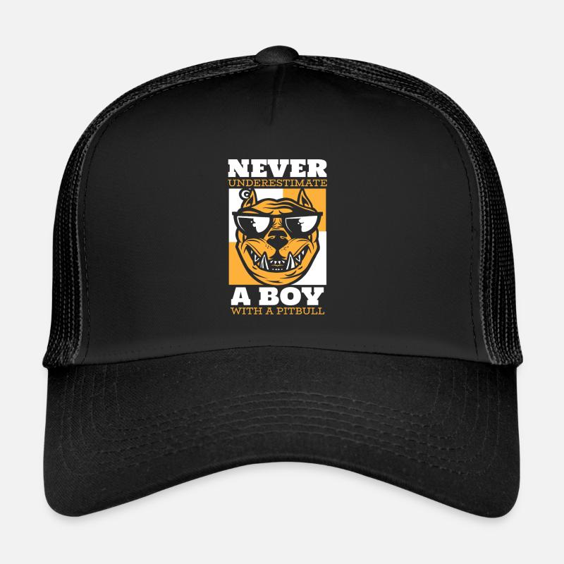 Pitbull Lustig Pitbull Verbot Trucker Cap