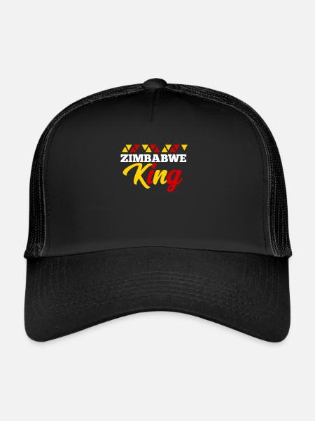 Zimbabwe - Casquette trucker  - noir/noir - Devant