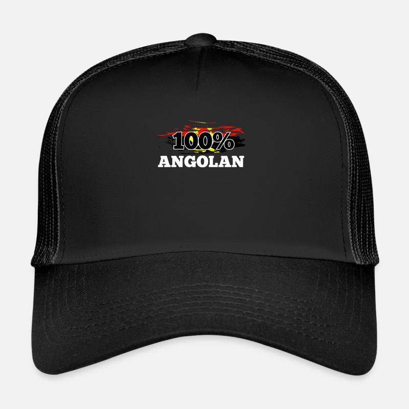 Angola - Casquette trucker  - noir/noir