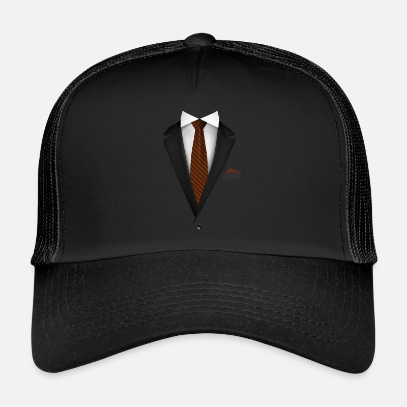Tuxedo with a Tie For Weddings And Special Trucker Cap