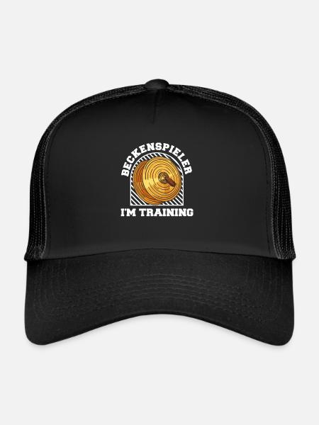 Fanfahrenzug Spielmannszug Becken - Trucker Cap - Schwarz/Schwarz - Vorne