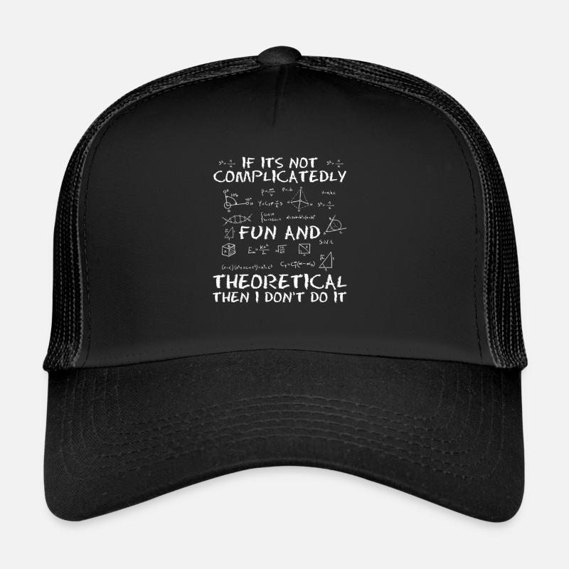 Physik Phyiker Quantenphysik - Trucker Cap - Schwarz/Schwarz
