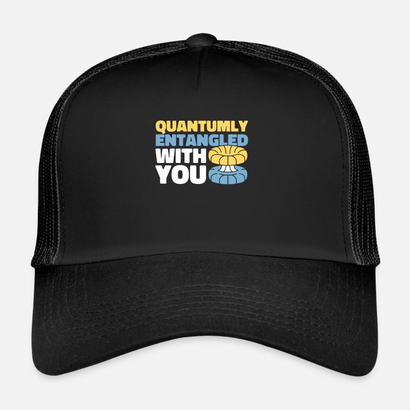 Physique Phyker Drôle de physique quantique - Casquette trucker  - noir/noir