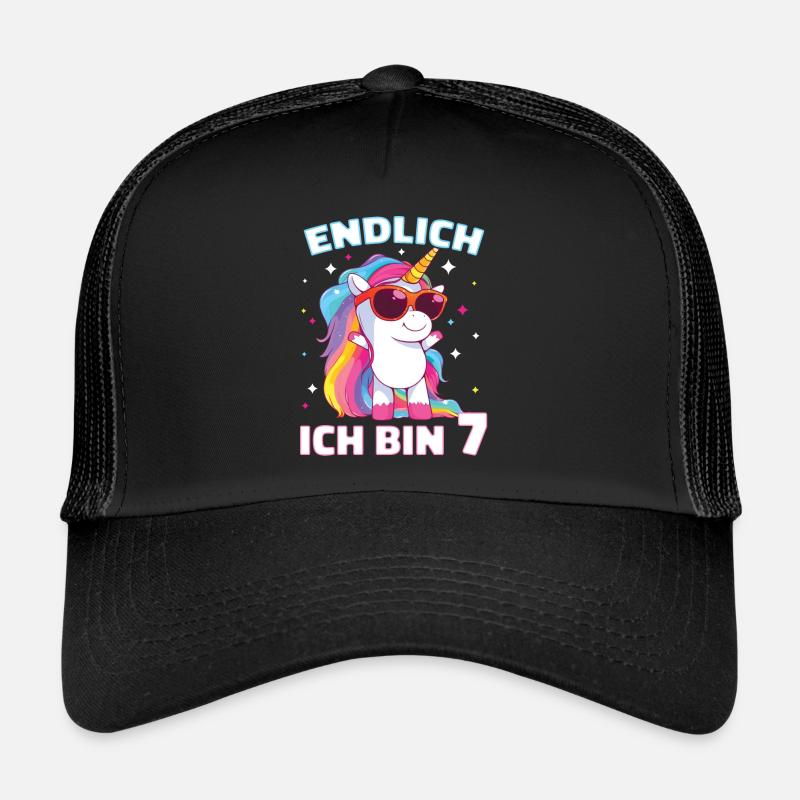 Geburtstagsgeschenk 7 Jahre Geburtstagskind Trucker Cap