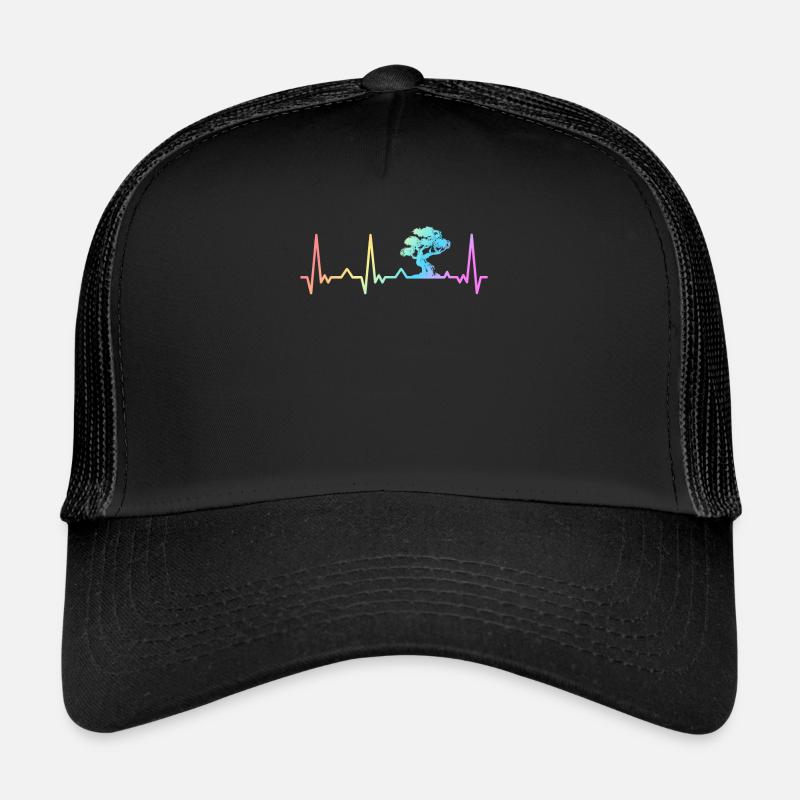 Bonsai Baum Japanisch Bonsai - Trucker Cap - Schwarz/Schwarz