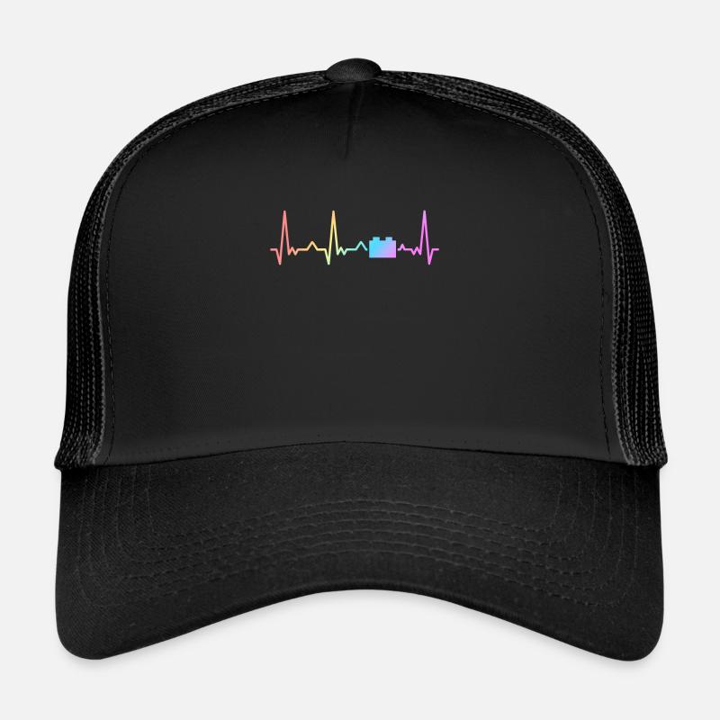 Brick Builder Master Builder Klemmbaustein - Trucker Cap - Schwarz/Schwarz