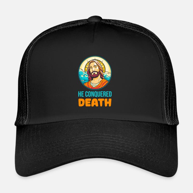 Christ Christentum Großartig - Trucker Cap - Schwarz/Schwarz