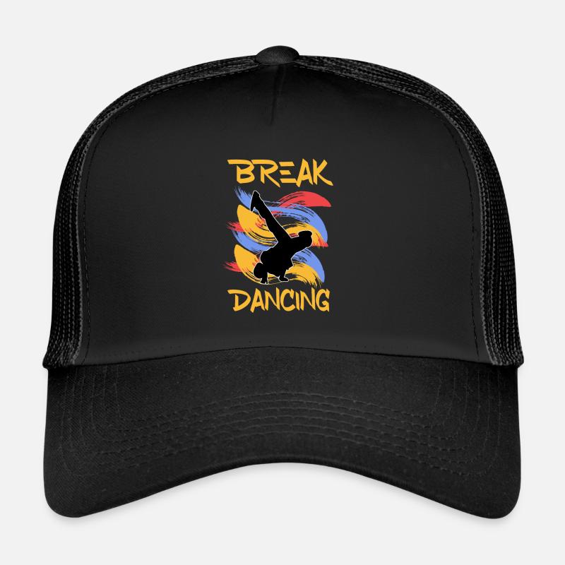 Breakdance - Casquette trucker  - noir/noir