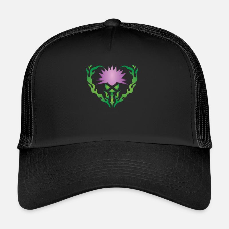 Thistle Flower Trucker Cap