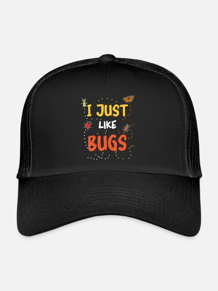 Biologie de l’entomologiste des insectes - Casquette trucker  - noir/noir - Devant