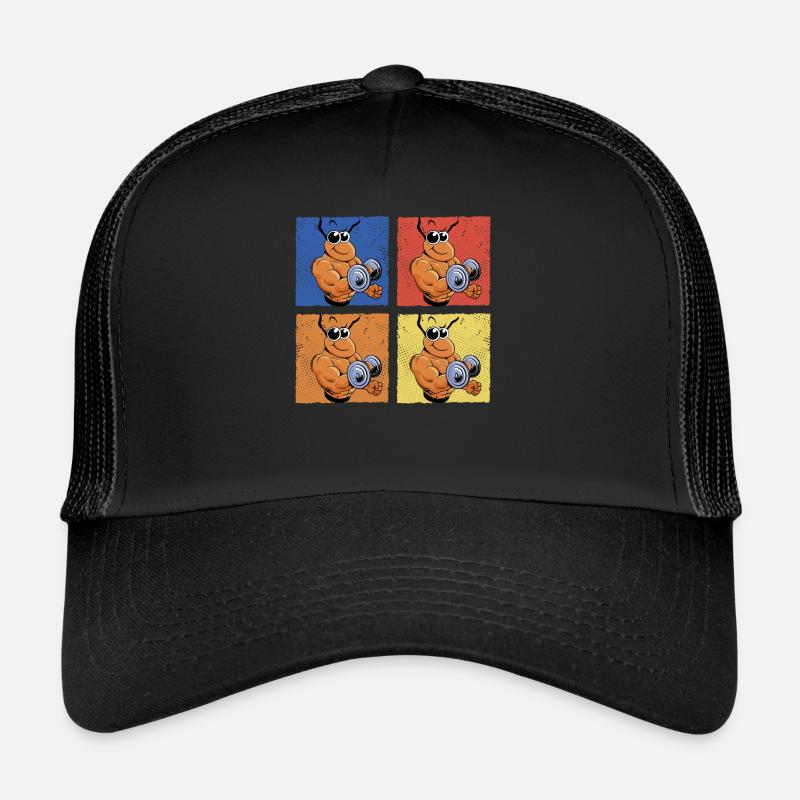 Biceps de remise en forme de fourmi Casquette trucker 