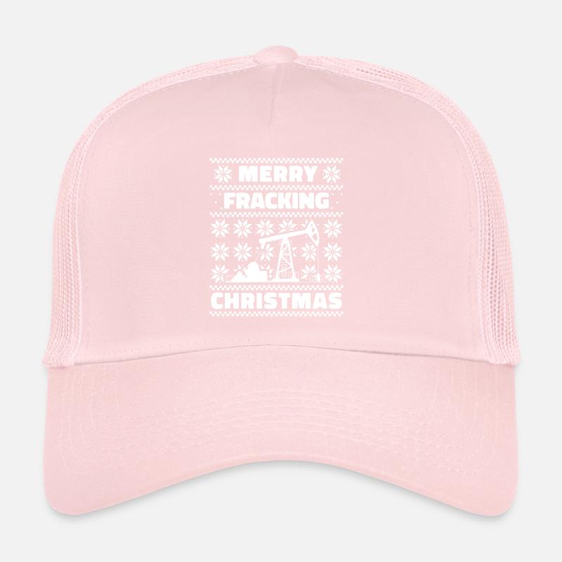 Ölfeld Bohrinsel Weihnachten Fracking Trucker Cap