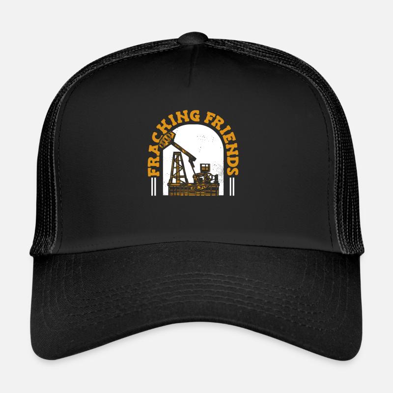 Ölfeld Bohrinsel Fracking Trucker Cap