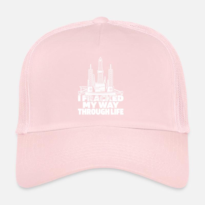 Ölfeld Bohrinsel Fracking Trucker Cap