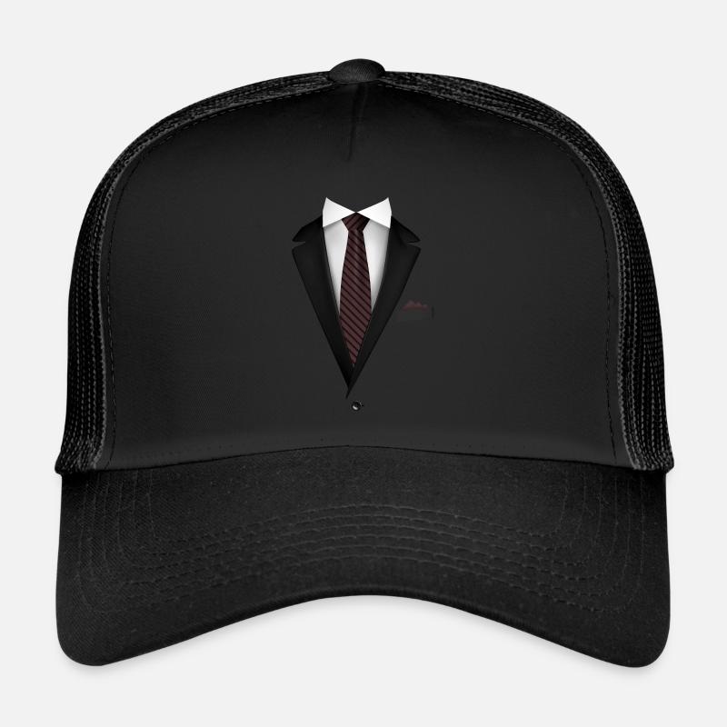 Smoking avec une cravate pour les mariages et spéciaux Casquette trucker 