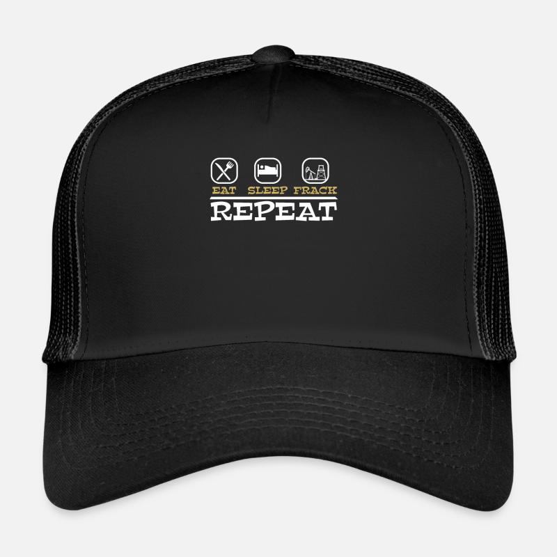 Ölfeld Bohrinsel Fracking Trucker Cap