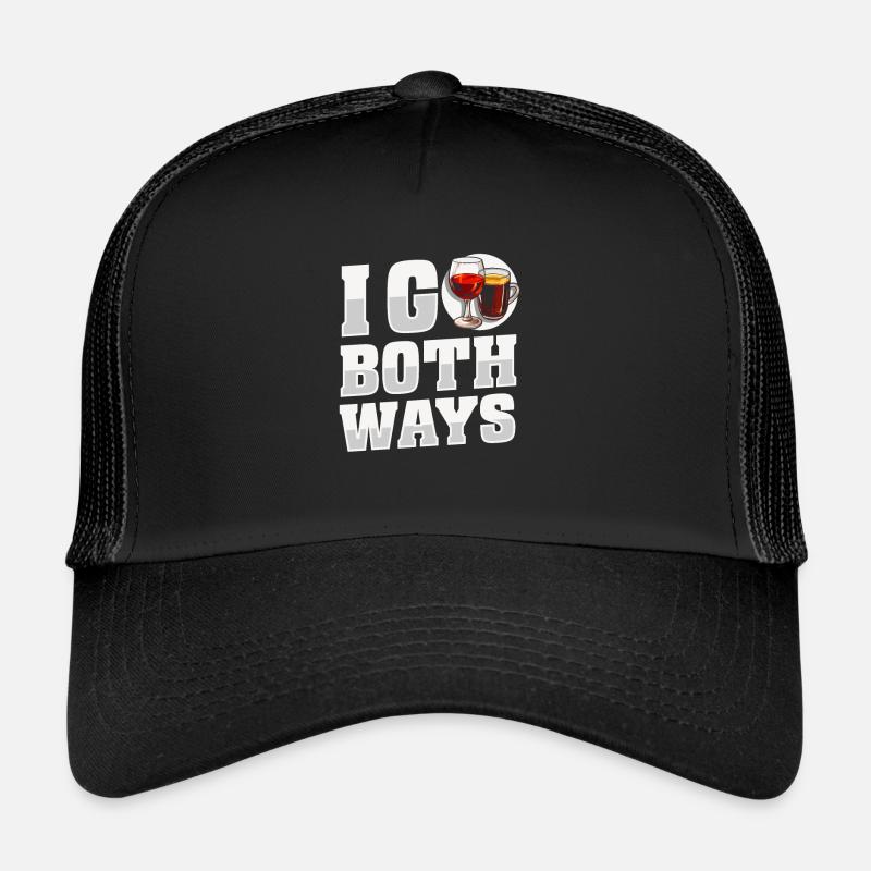 Vigneron de vin drôle je vais dans les deux sens Casquette trucker 